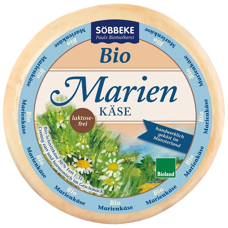 Söbbeke Bio Schnittkäse Marienkäse 50 % Fett i. Tr. - Produktbild