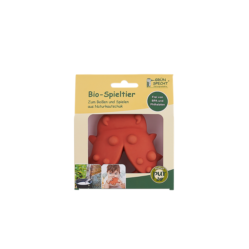 GRÜNSPECHT Naturprodukte Bio-Spieltier Marienkäfer, Naturkautschuk - Produktbild