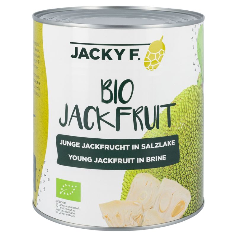 Jacky F. JACKY F. Junge Bio-Jackfruit in Salzlake 2,8 kg Dose glutenfrei vegan - Produktbild