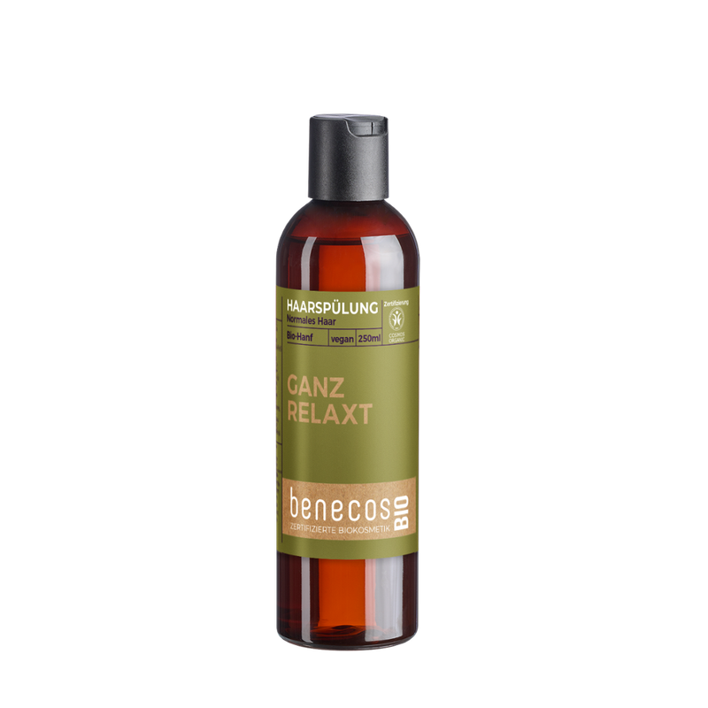benecos benecosBIO Haarspülung Normales Haar BIO-Hanf - GANZ RELAXT 250 ml - Produktbild