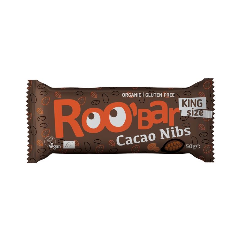 Roobar Roobar Cacao Nibs and Almonds, 50g, glutenfrei - Produktbild