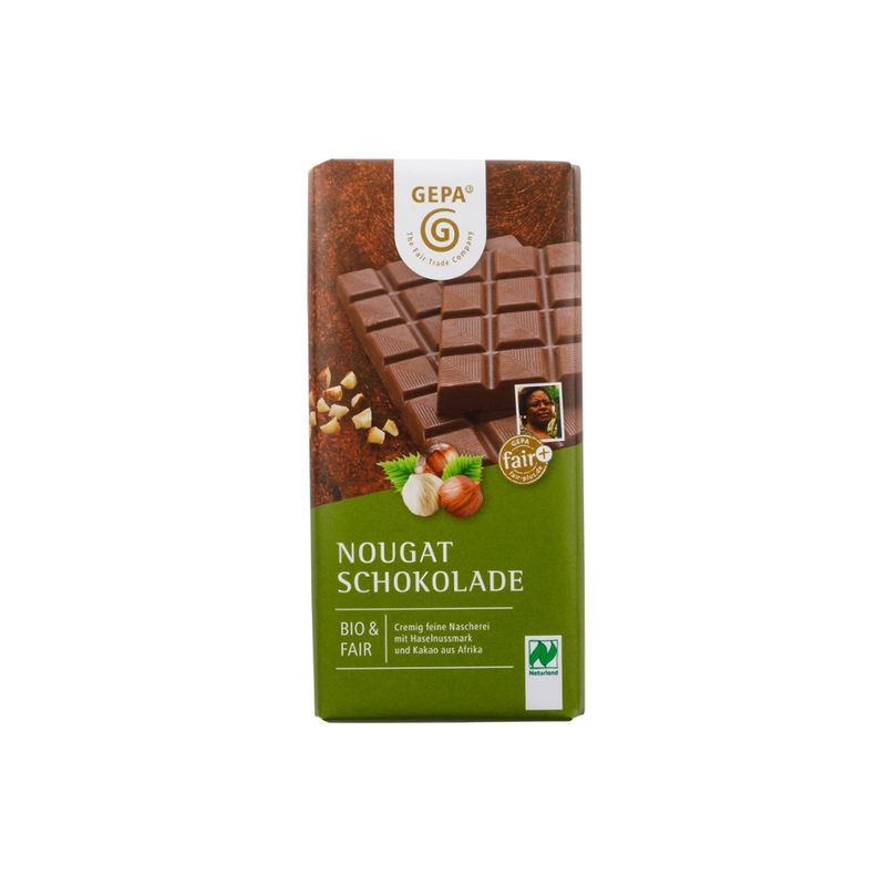 GEPA - The Fair Trade Company Bio Nougat Schokolade - Produktbild