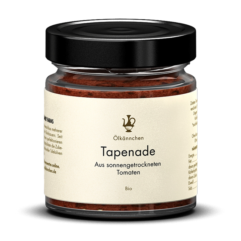 Ölkännchen Ölkännchen Tapenade aus sonnengetrockneten Tomaten, mit Olivenöl, GR 190g-Glas - Produktbild