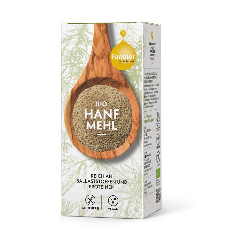 Ölmühle Fandler Fandler Bio-Hanfmehl teilentölt, 400 g - Produktbild