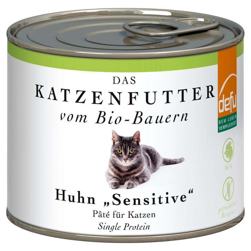 defu - Das Tierfutter vom Bio-Bauern Katze Huhn "Sensitive" - Produktbild