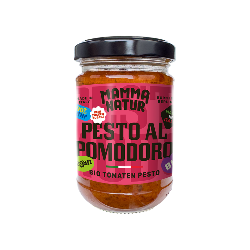 MAMMA NATUR Pesto al pomodoro - Bio Tomaten Pesto vegan - Produktbild