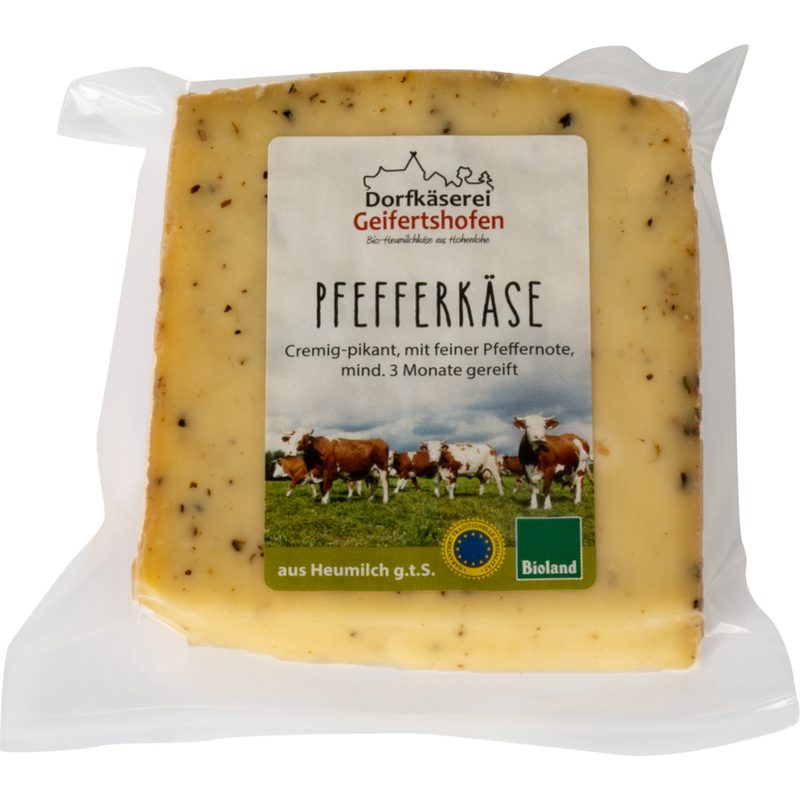 Dorfkäserei Geifertshofen Geifertshofener Pfefferkäse 140g - Produktbild