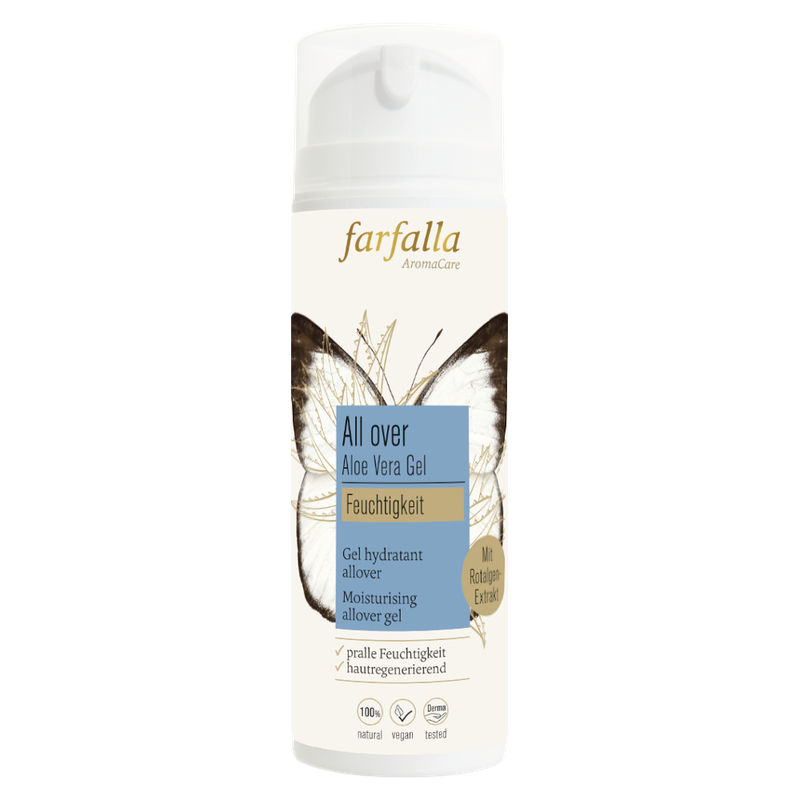 farfalla Aloe Vera, Feuchtigkeitsspendendes Allover-Gel, 150ml, Feuchtigkeit - Produktbild