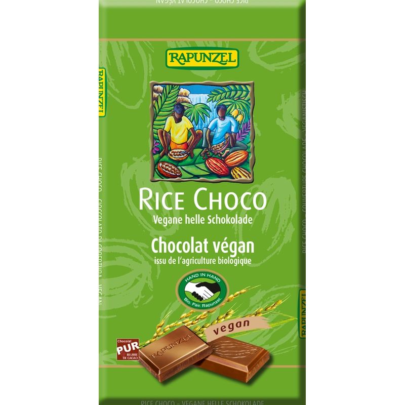 Rapunzel Rice Choco vegane helle Schokolade HIH - Produktbild