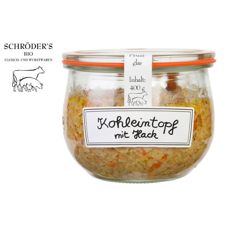 Schröder's Bio Fleisch- und Wurstwaren Kohleintopf im Glas - Produktbild