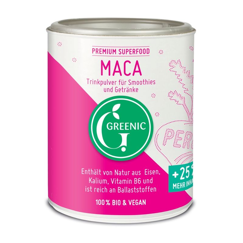 Greenic Maca Superfood Trinkpulver - Produktbild