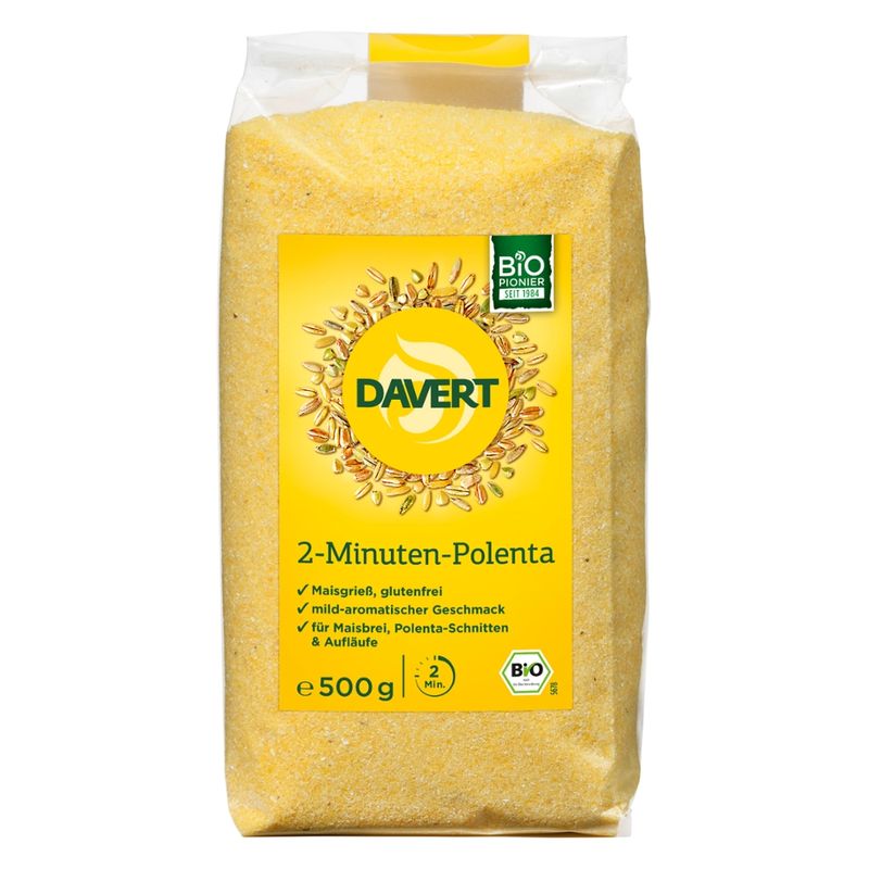 Davert 2-Minuten-Polenta Glutenfrei 500g - Produktbild