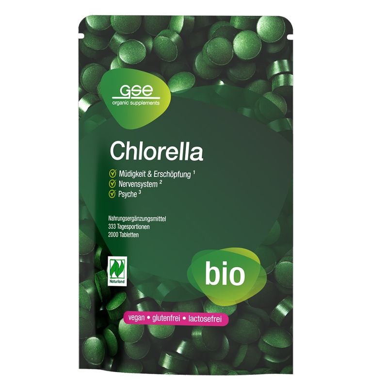 GSE  BIO Chlorella, 2000 Tabletten à 500 mg - Produktbild