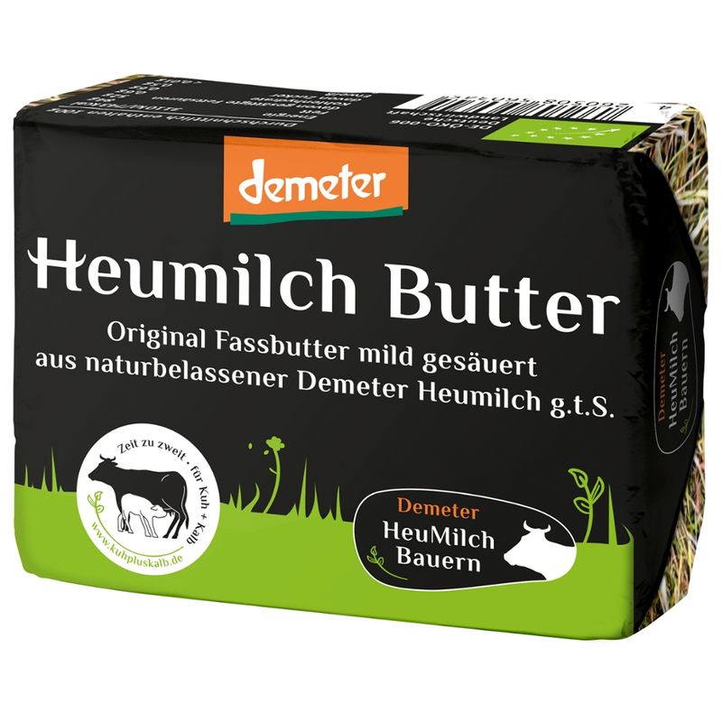 Demeter HeuMilchBauern Demeter Heumilchbutter, original Fassbutter mild gesäuert - Produktbild