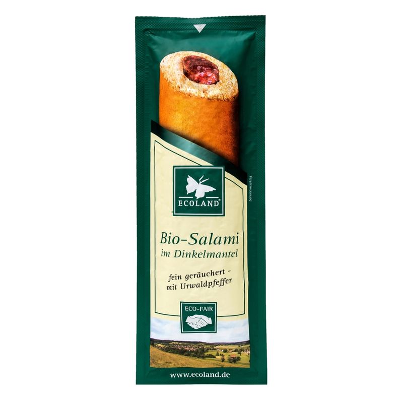 Ecoland  Ecoland Dinkelgebäck mit Bio Minisalami 50g - Produktbild