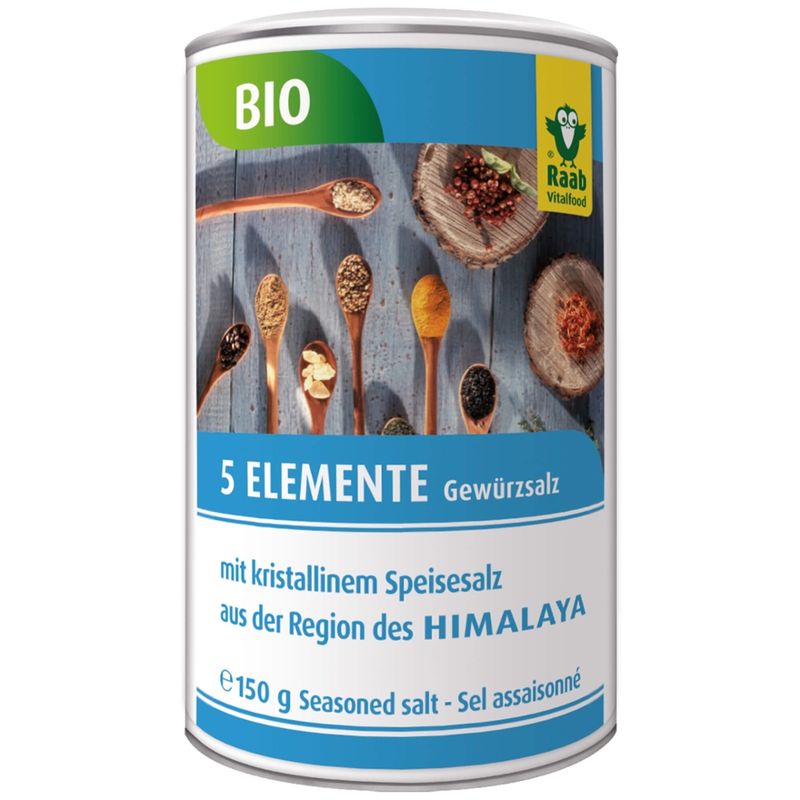 Raab Vitalfood BIO 5-Elemente Gewürzsalz mit Salz aus der Region des Himalaya - Produktbild