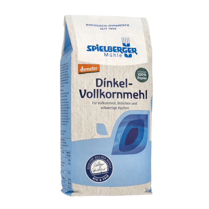 Spielberger Mühle Dinkel-Vollkornmehl, demeter - Produktbild
