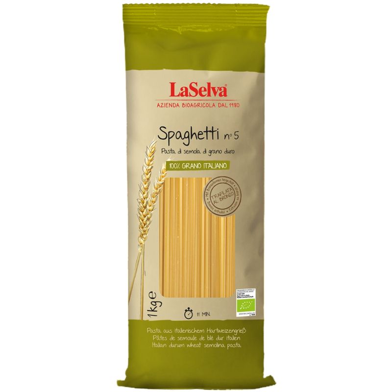 LaSelva Spaghetti n°5 - Teigwaren aus Hartweizengrieß - Produktbild