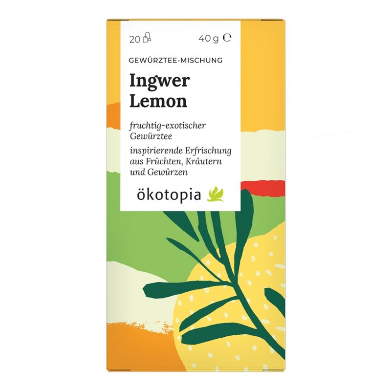 Ökotopia  Ingwer Lemon Teebeutel kbA SR - Produktbild