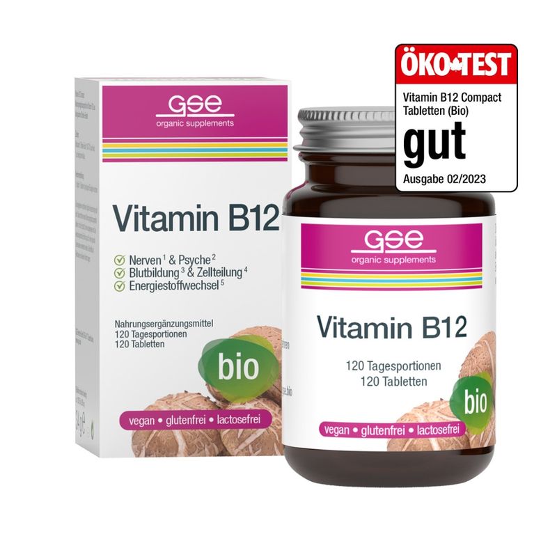 GSE  Vitamin B12 Compact (Bio), 120 Tabletten à 280 mg - Produktbild