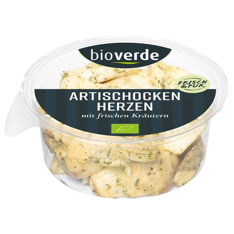 bio-verde Artischockenherzen mariniert mit frischen Kräutern 150 g - Produktbild