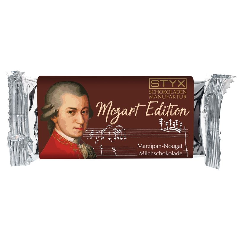 Styx Naturcosmetic Mozart Edition - BIO-Milchschokolade gefüllt mit 70% Marzipan-Nougat-Ganache 70g - Produktbild