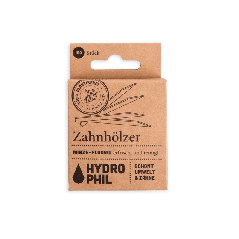 HYDROPHIL HYDROPHIL Zahnhölzer mit Minze & Fluorid - Produktbild