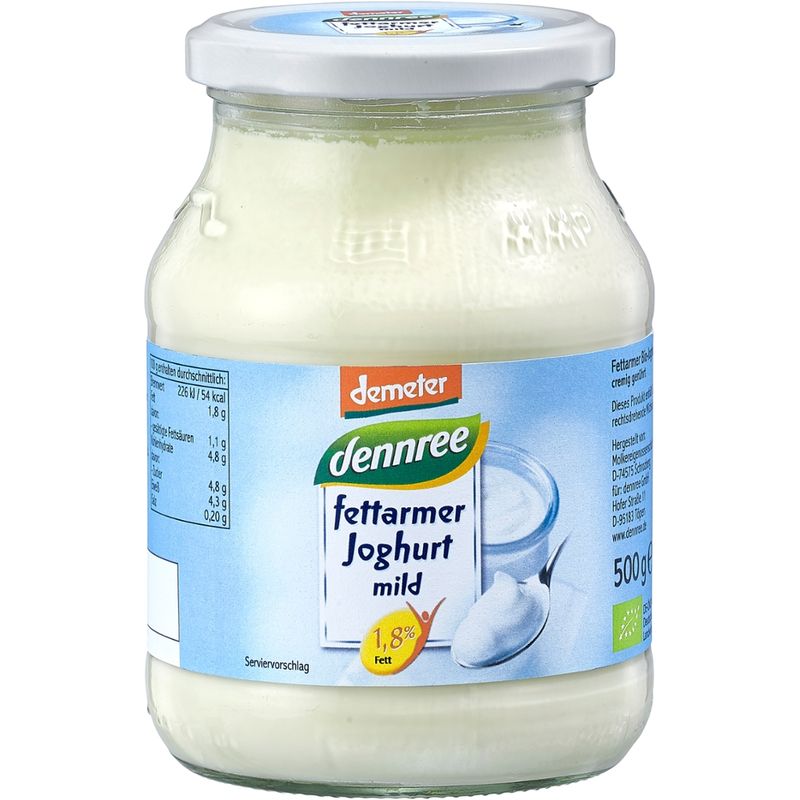 dennree Fettarmer Joghurt mild, 1,8% Fett - Produktbild