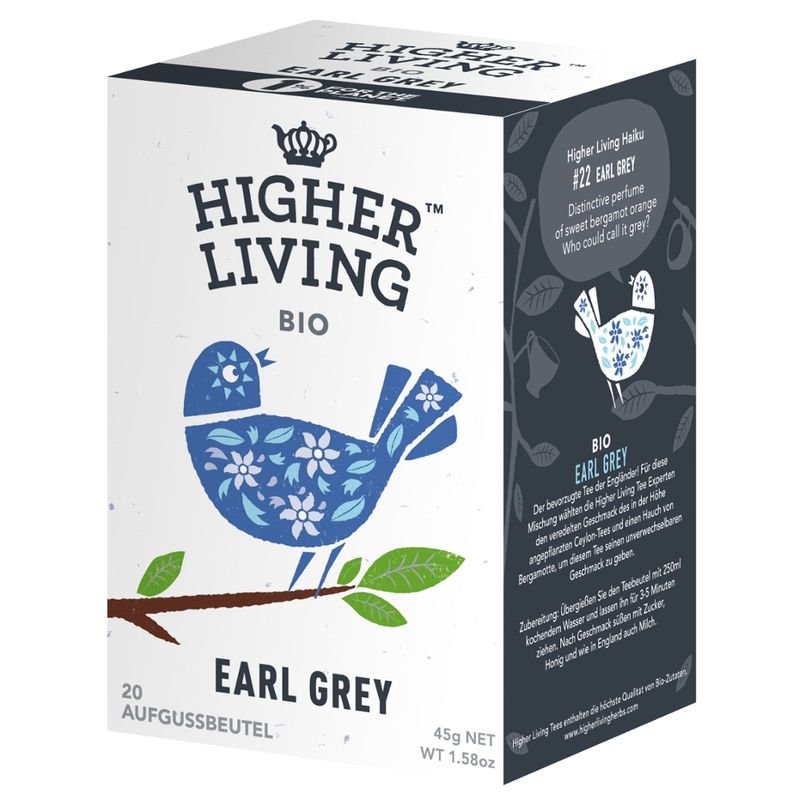 Higher Living Aromatisierter Schwarztee Earl Grey - Produktbild