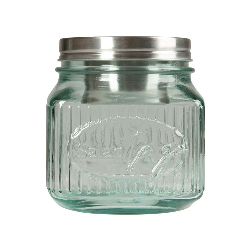 memo Handelsware Recycling-Schraubglas "Salad to go", 0,8 l - Produktbild