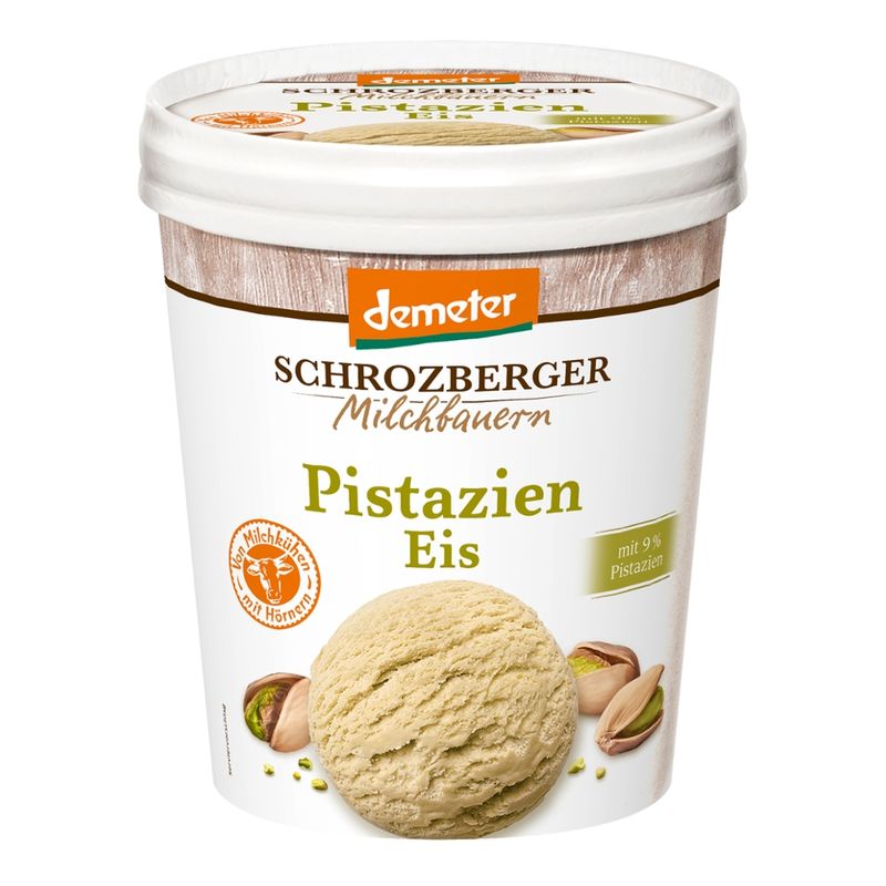 Schrozberger Milchbauern dem. Pistazie Eis 500ml - Produktbild