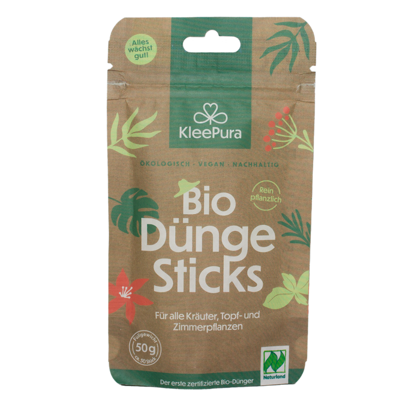 KleePura BioDünger KleePura BioDüngerSticks aus 100% Bio-Klee und Bio-Luzerne (Naturland) - Produktbild