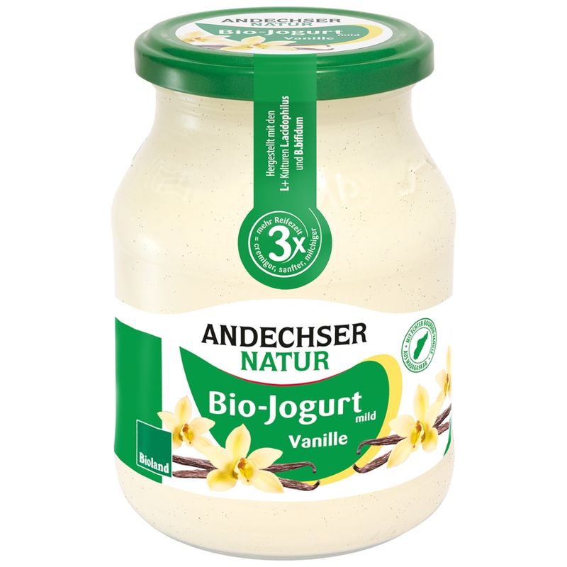 Andechser Natur Bio Jogurt Vanille 3,8% - Produktbild