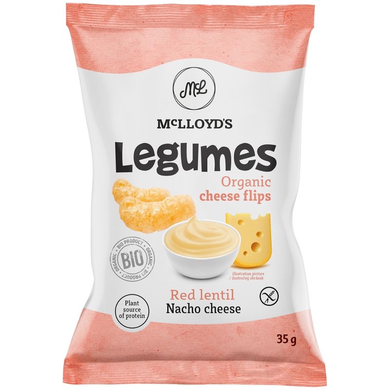 McLLOYD'S McLLOYD'S Bio Legumes Nacho Cheese Flips glutenfrei nicht frittiert - Produktbild