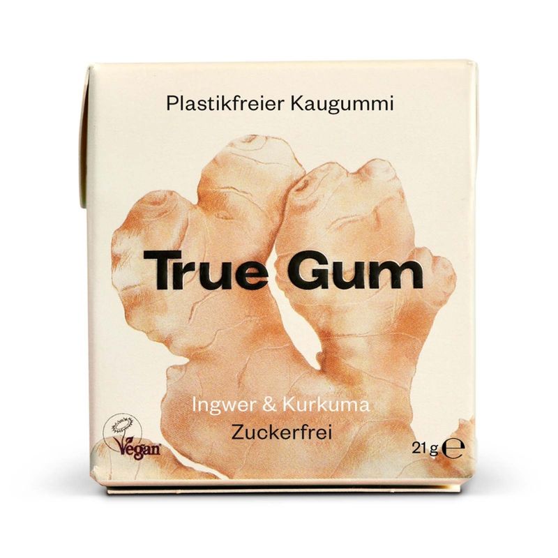 True Gum True Gum - Ingwer & Kurkuma, 21g - Produktbild