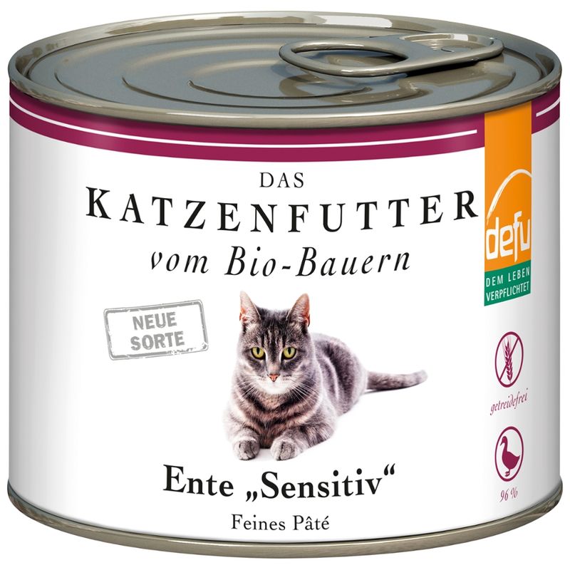 defu - Das Tierfutter vom Bio-Bauern Katze Ente "Sensitiv" - Produktbild