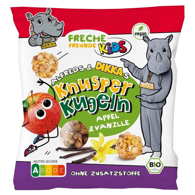 Freche Freunde Freche Freunde Kids Bio Alfreds & DIKKAs Knusper Kugeln Apfel & Vanille - Produktbild