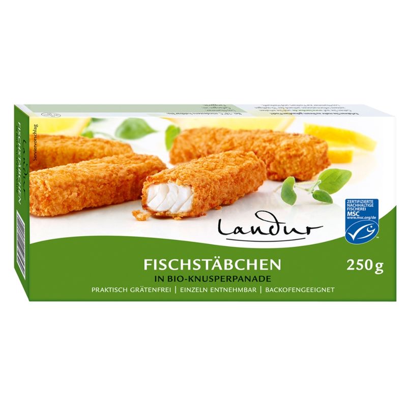 Landur Seelachs-Fischstäbchen in Biopanade - Produktbild