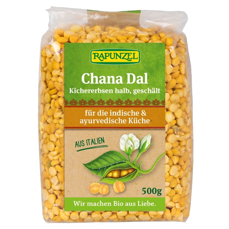 Rapunzel Chana Dal, Kichererbsen halb, geschält - Produktbild