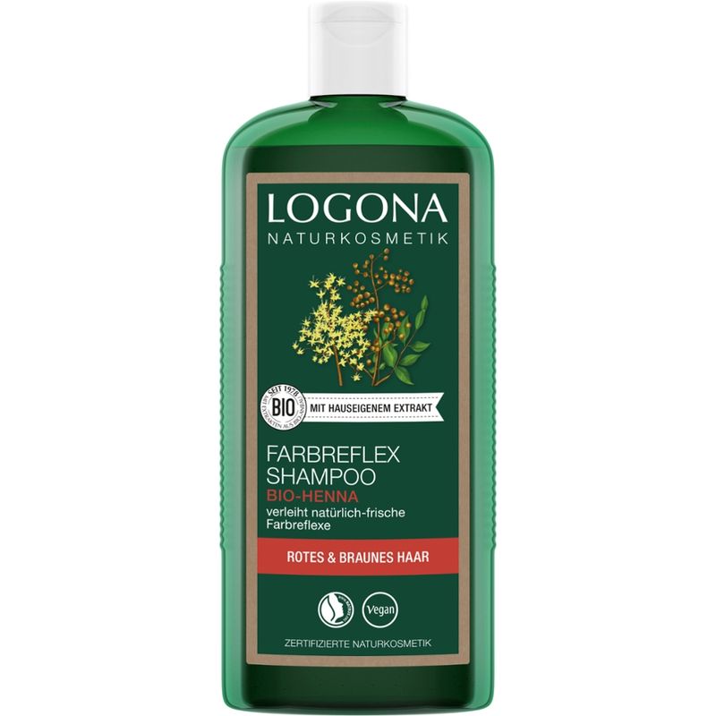 Logona Farbreflex Shampoo Bio- Henna Rotes & Braunes Haar - Produktbild