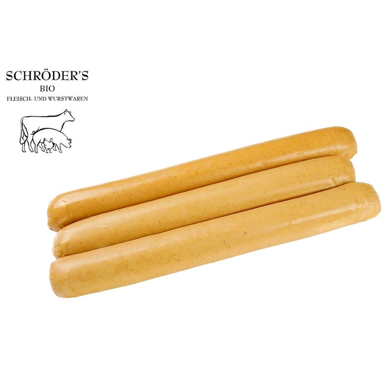 Schröder's Bio Fleisch- und Wurstwaren Currywurst 3x120 g - Produktbild