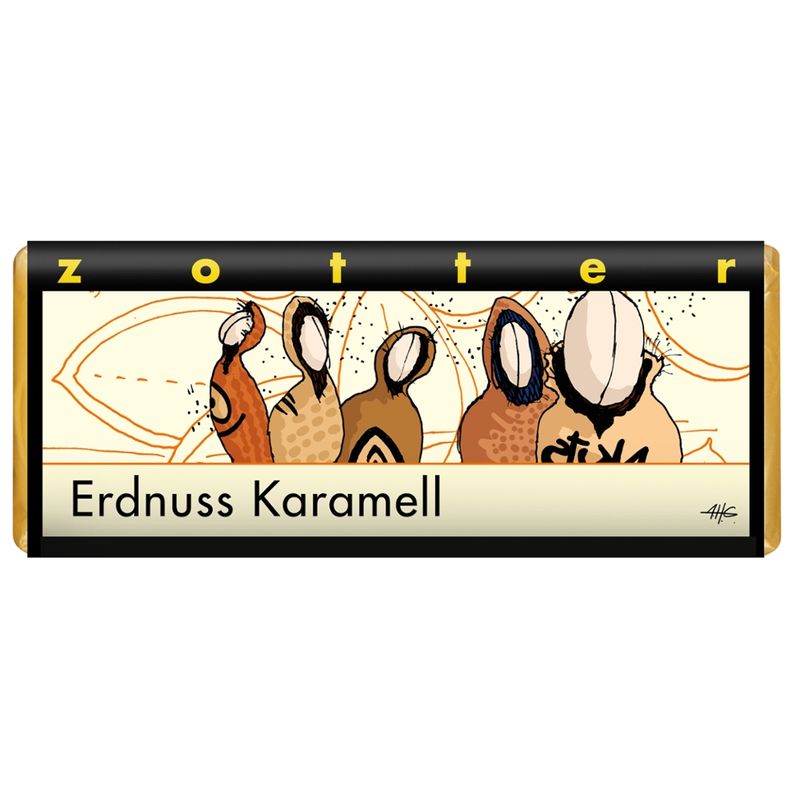Zotter Schokolade Erdnuss Karamell - Produktbild