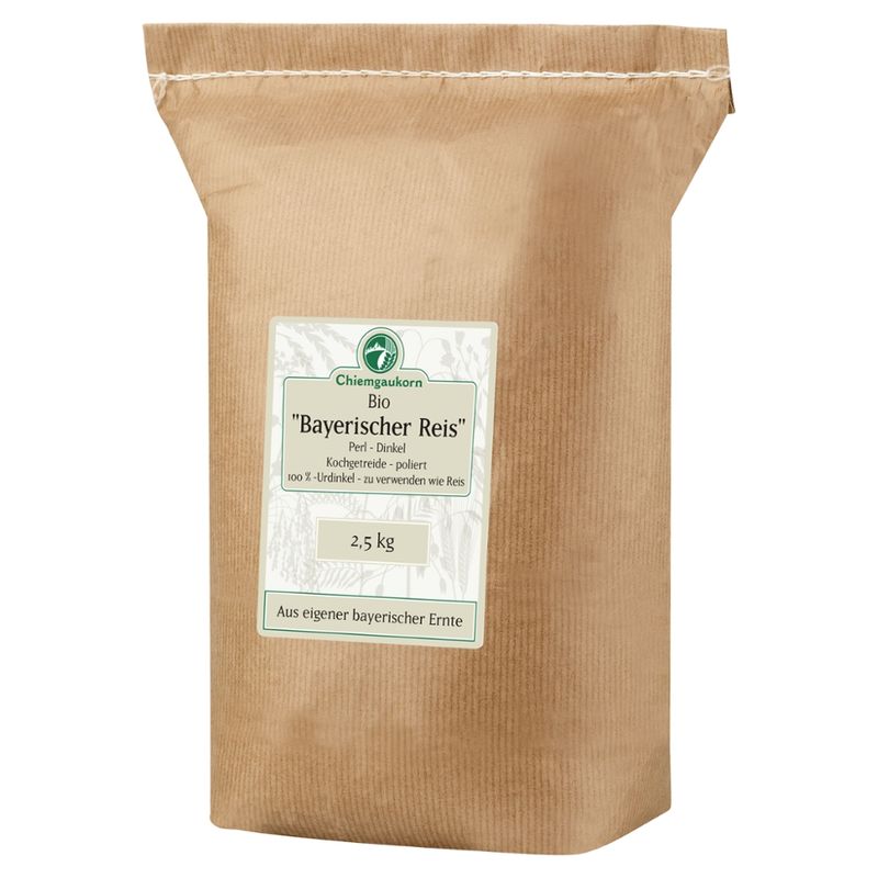Chiemgaukorn "Bayerischer Reis", Bio Perl-Dinkel, 2,5 kg, Chiemgaukorn - Produktbild