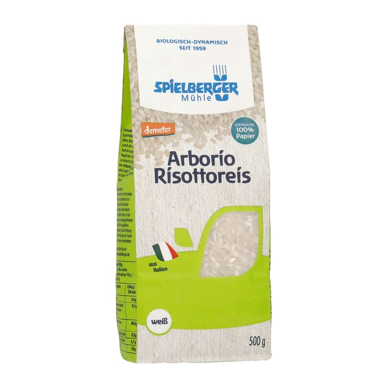 Spielberger Mühle Risottoreis Arborio, weiß, demeter - Produktbild