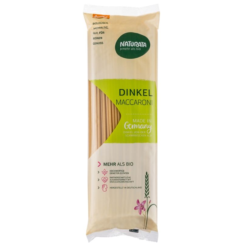 NATURATA Maccaroni lang, Dinkel hell - Produktbild