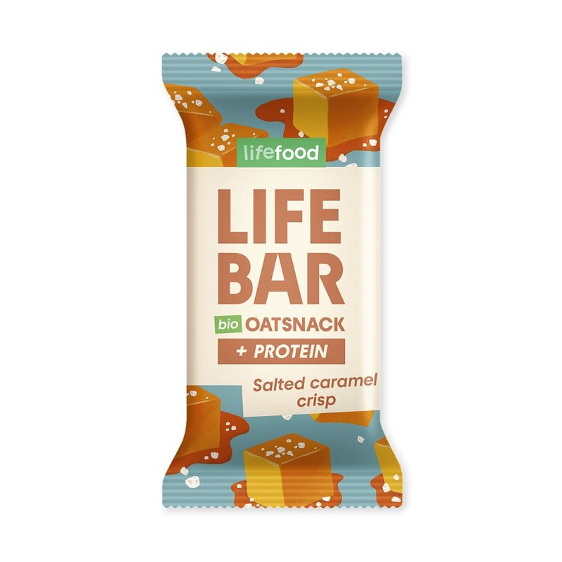 Lifefood  Lifefood Lifebar Oat Snack Protein Caramel Crisp BIO - Produktbild