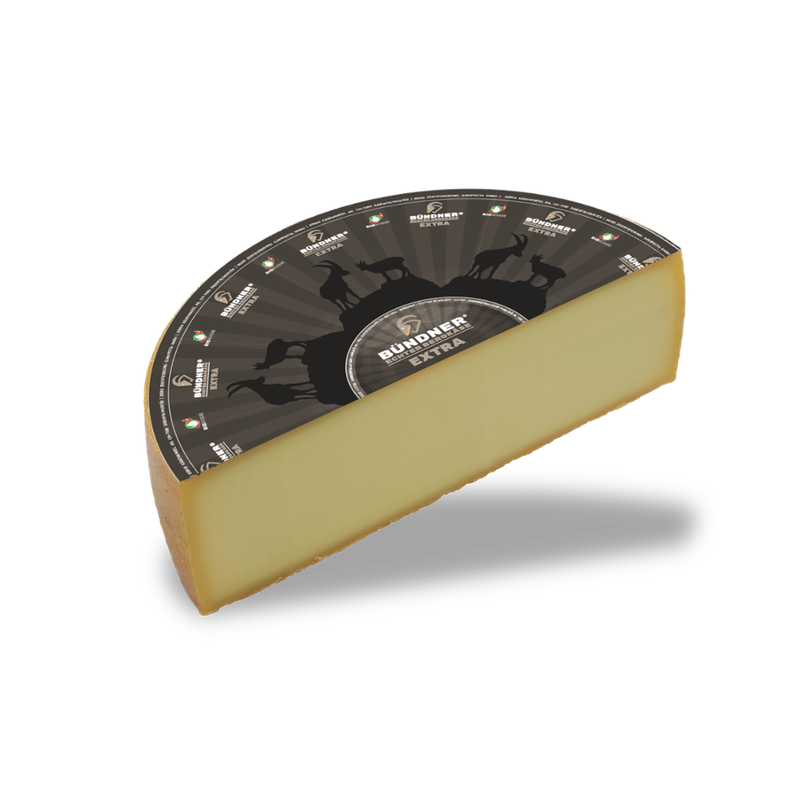 Dörig-Bergsenn Bio Bündner echter Bergkäse Extra 1/2 Laib, hergestellt auf über 1000 m über Meereshöhe - Produktbild