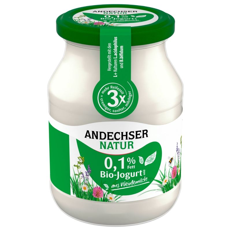 Andechser Natur Bio Jogurt mild 0,1% - Produktbild