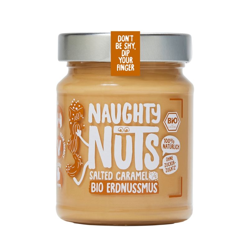 Naughty Nuts Naughty Nuts Bio Erdnussmus Salted Caramel, 250g - Produktbild