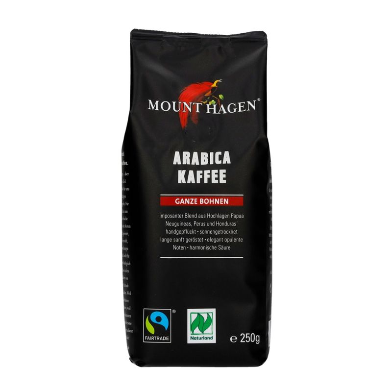 Mount Hagen Fairtrade Arabica Röstkaffee, ganze Bohne - Produktbild